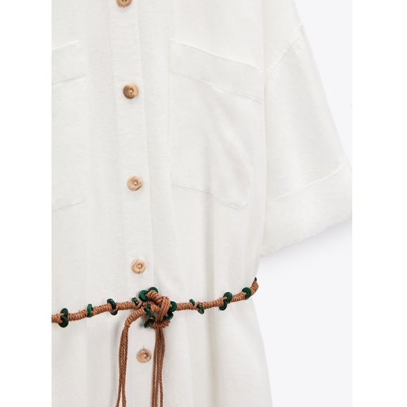Zara Linen Blend Dress - Picture 9 of 9